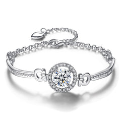 Rhinestone Chain Bracelet Girls Decorative Accessories
