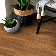 Wood Grain Print Waterproof Floor Sticker 119x18cm