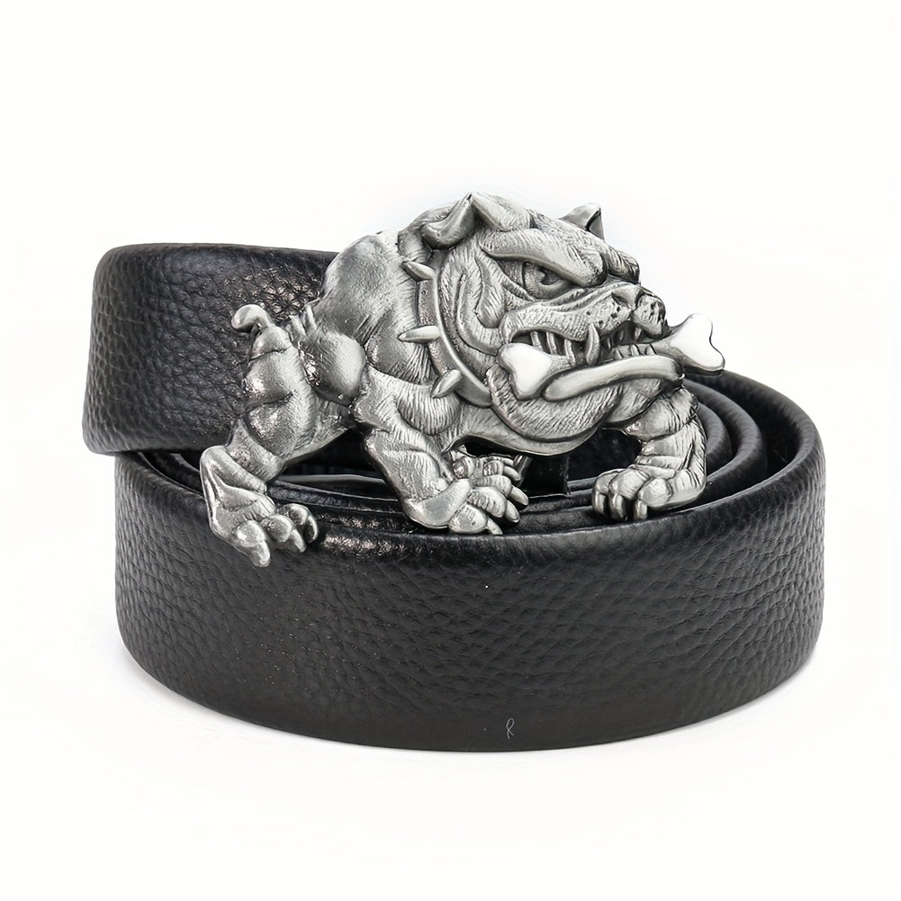Western Retro Dog Bone Belt Buckle for Denim Waistband