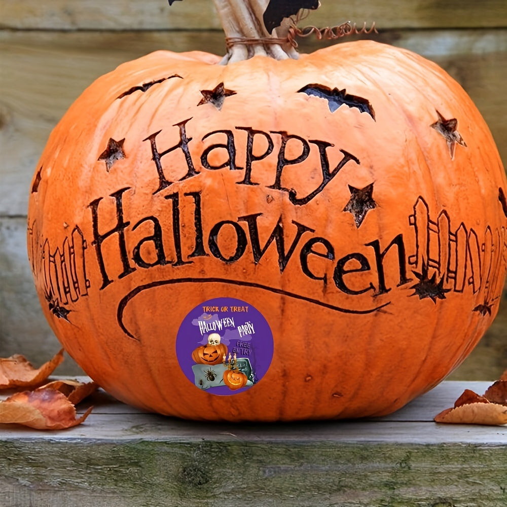 500pcs Halloween Stickers Pumpkin Ghost Skull Label Stickers