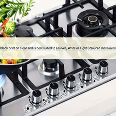 Flame Indicator Sticker Set for Stove Knob Replacement