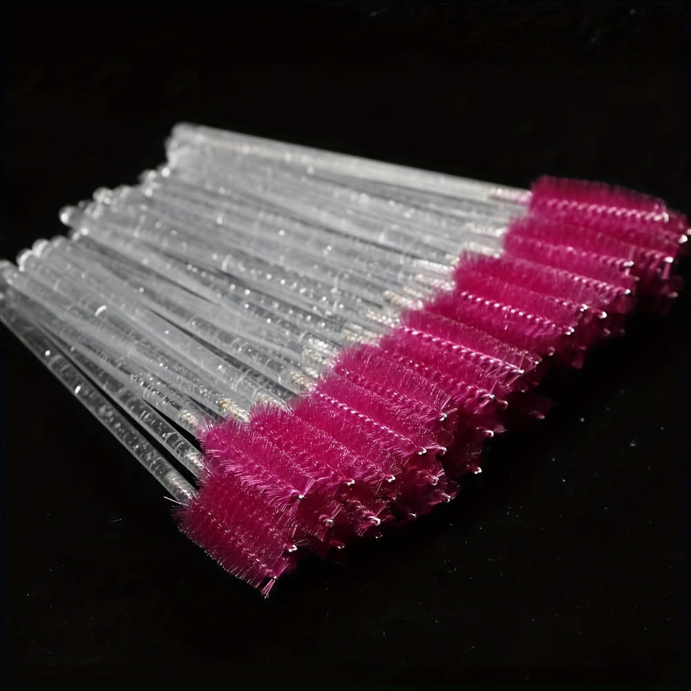 25pcs Crystal Eyelash Brushes Mascara Wands for Extensions & Makeup