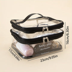 Clear Cosmetic Bag Travel Makeup Bag Waterproof Toiletry Bag Portable Organizer
