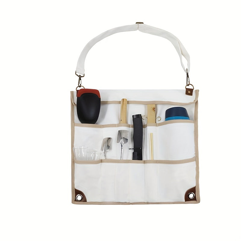 Portable Camping Cutlery Storage Bag for Barbecue and Picnic Cookware
