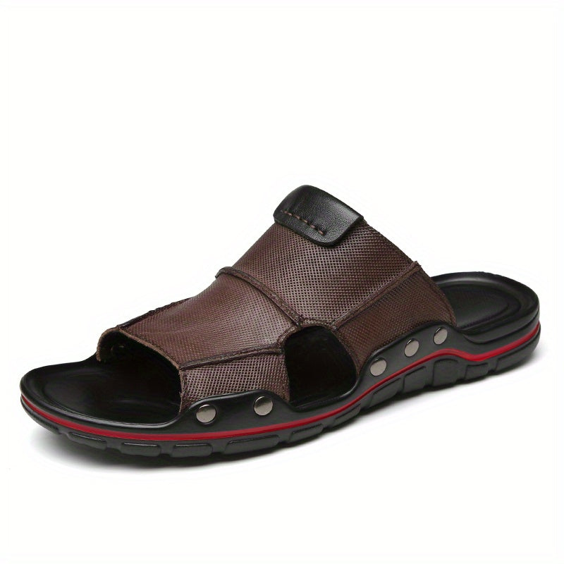 Men's Slide Sandals Non Slip Open Toe Outdoor Beach Shoes