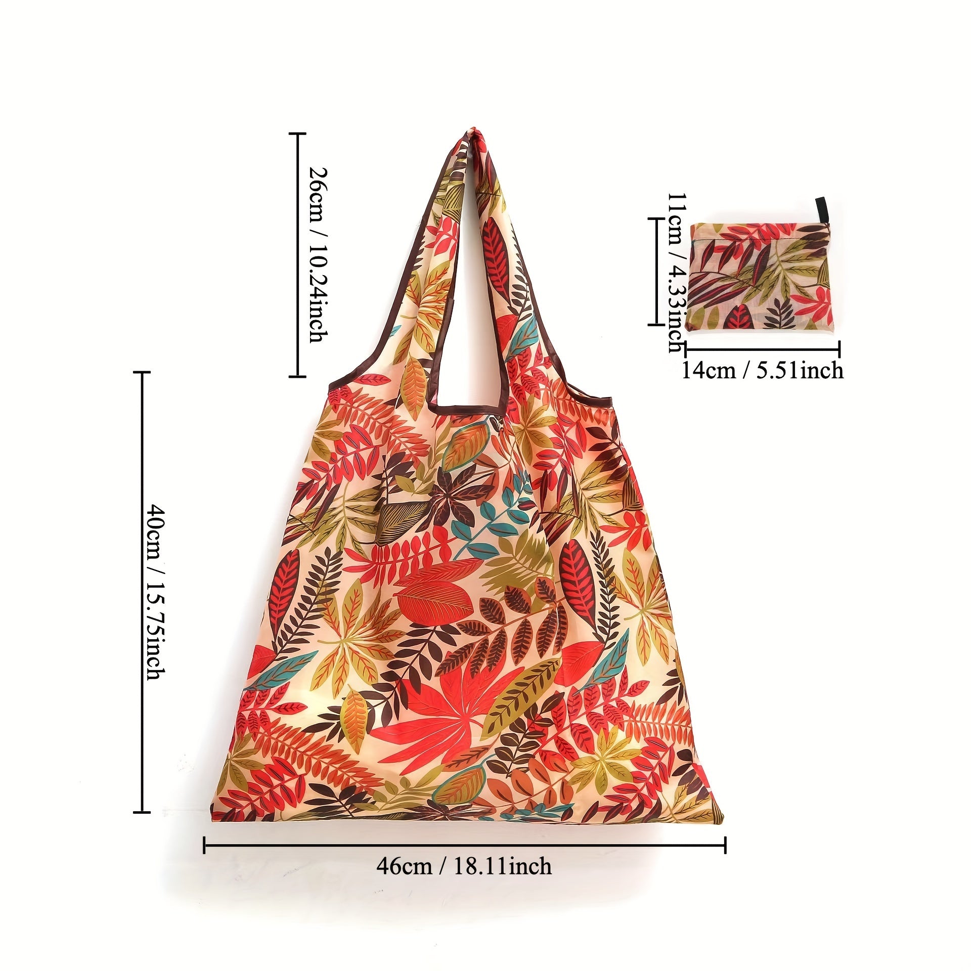 2pcs Waterproof Shopping Bags Set Portable Folding