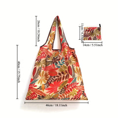 2pcs Waterproof Shopping Bags Set Portable Folding