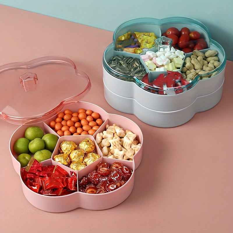 Flower Shaped Candy Box Wedding Festive Candy Box Dried Fruit Plate