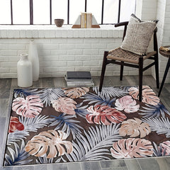 Maple Leaf Pattern Area Rug Soft Carpet for Living Room Bedroom