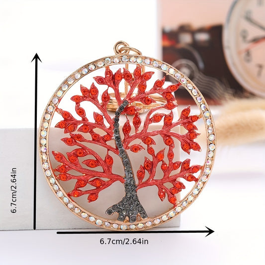 Tree Of Life Diamond Keychain For Men