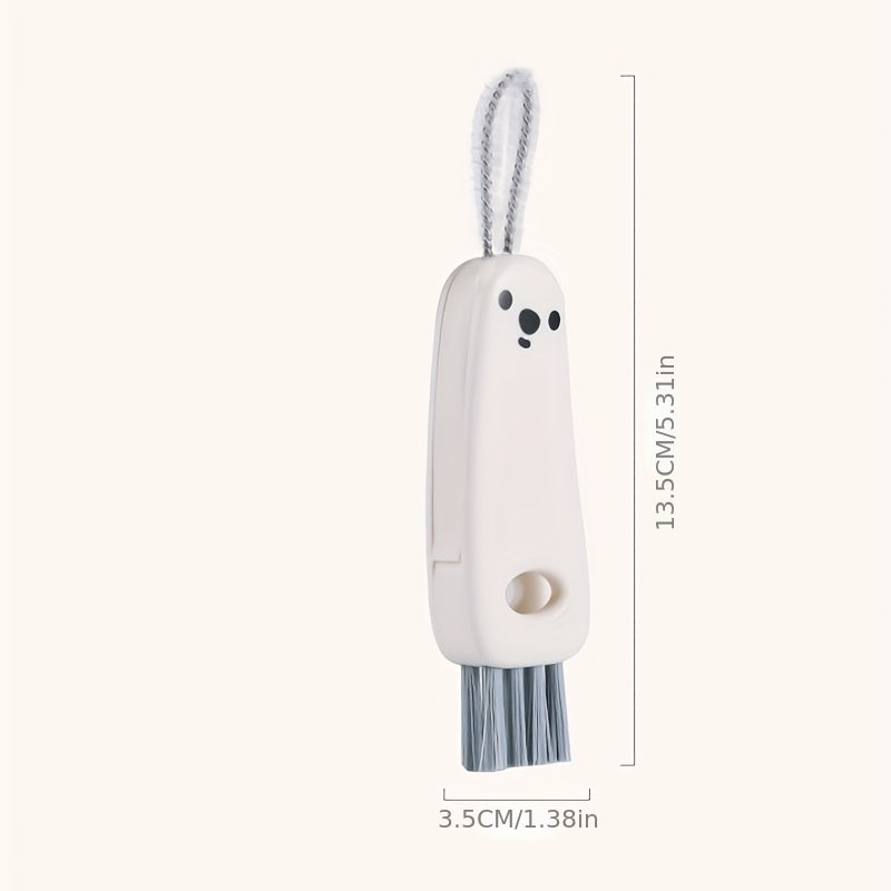 Portable Water Cup Cleaning Brush Mini Bear Cups Washing Brush