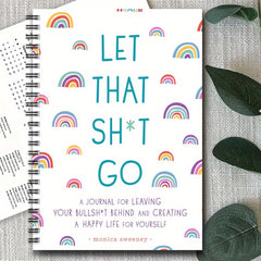 Let That S t Go Funny Notebook with Rainbow 100 Pages