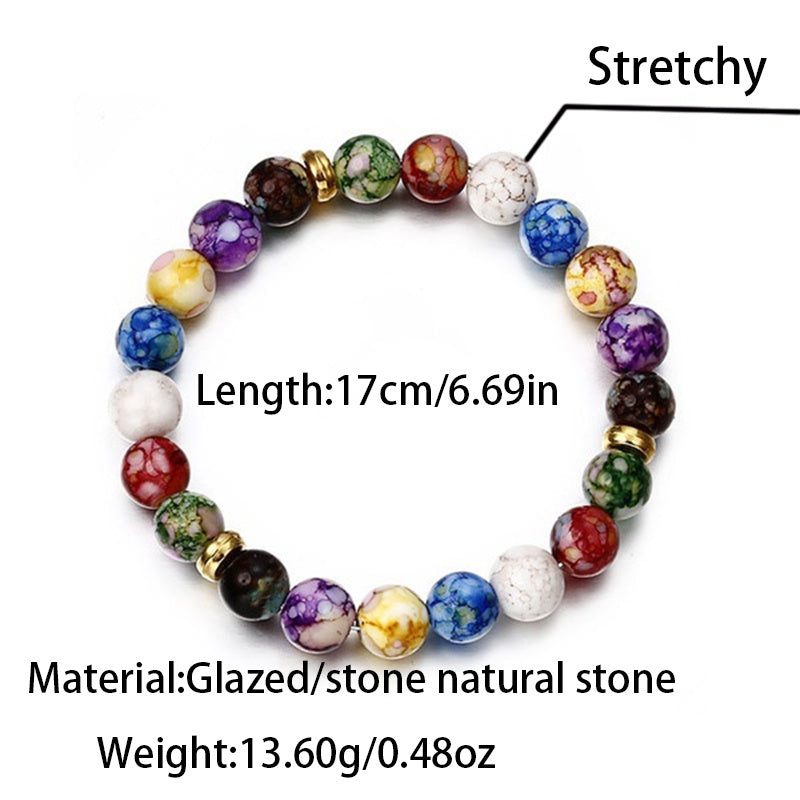 Seven Colors Energy Bracelet Agate Natural Chain