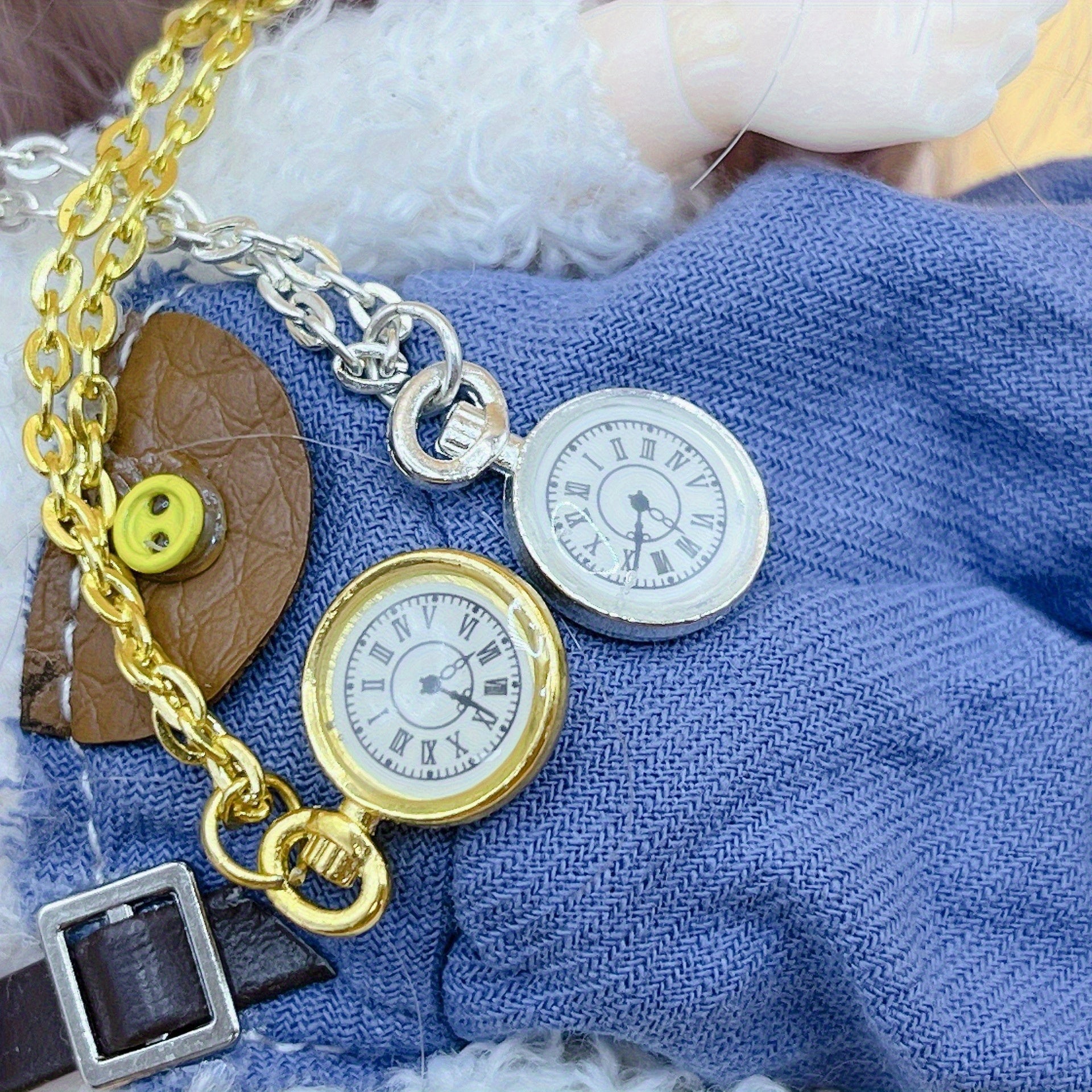 Mini Pocket Watch Doll House Accessory