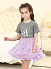 Girls Tutu Skirt Soft Tulle Elastic Waist Dance Ballet Skirts