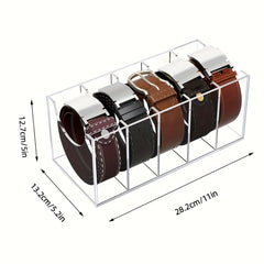 Acrylic Storage Box Belt Organizer Desk Decor Room Kitchen Bathroom Bedroom