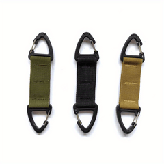 3pcs Outdoor Tactical Carabiner Durable Nylon Webbing Multifunctional