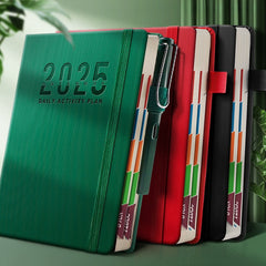 Ultimate Daily Planner 365 Academic Notebook Red Green