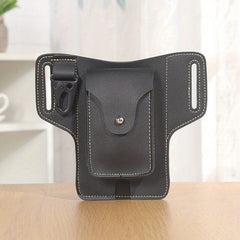 Fanny Waist Bag PU Leather Phone Pouch For Outdoor Camping