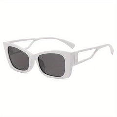 Cat Eye Sunglasses Square Frame Hollow Temple Wrap UV400
