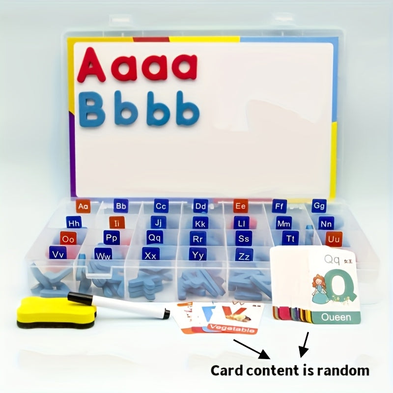 55-Piece Spelling Tool Set for Kids: Uppercase & Lowercase Letters