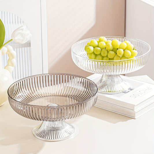 Transparent Fruit Bowl Serving Tray for Home Decor Wedding