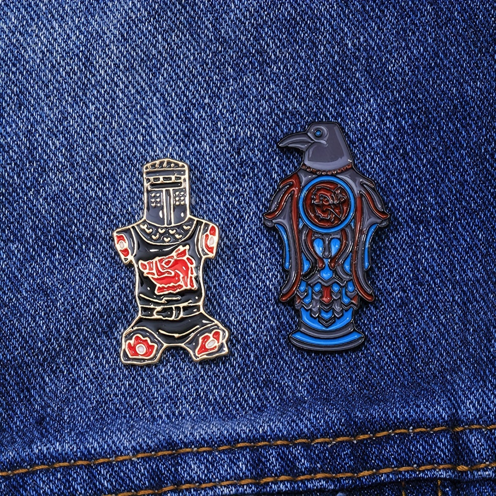 Cartoon Eagle Brooch for Men