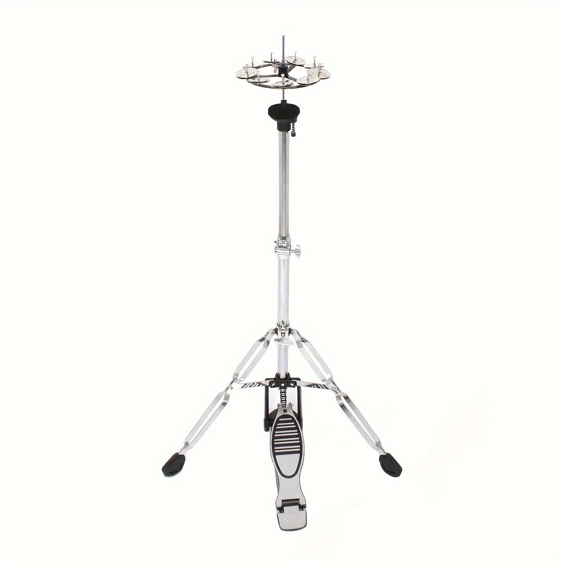 L100 Tripod Double Piece 9 Pcs Bell Stomp Cymbal Set