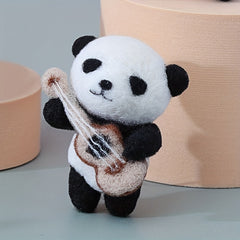 DIY Guitar Panda Needle Felting Kit for Adults
