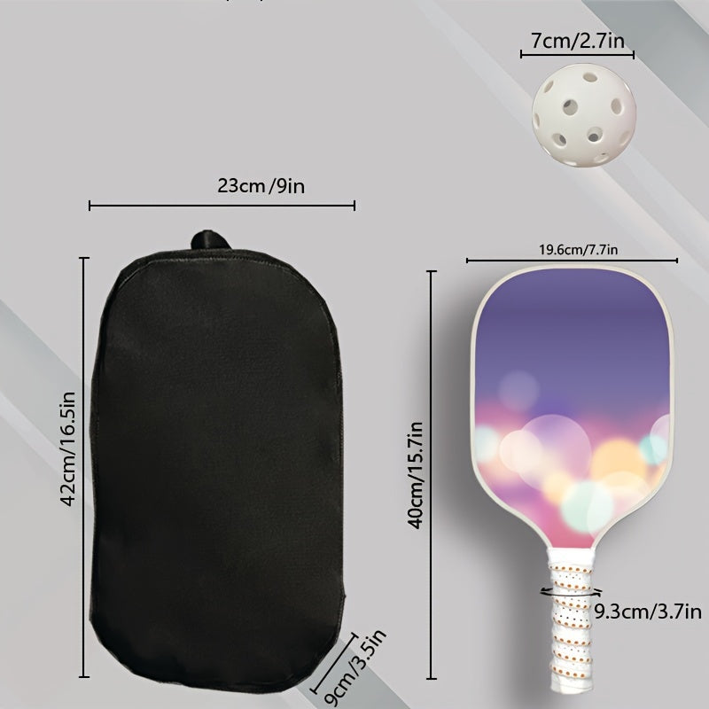 9pcs Pickleball Racket Set with 4 Rackets 4 Pickleballs 1 Handbag