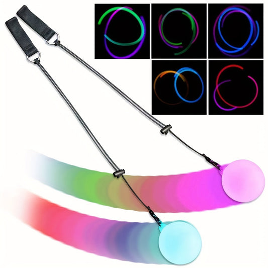 LED Hand Cranked Swing Ball, Colorful Belly Dance Ball