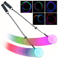 LED Hand Cranked Swing Ball, Colorful Belly Dance Ball