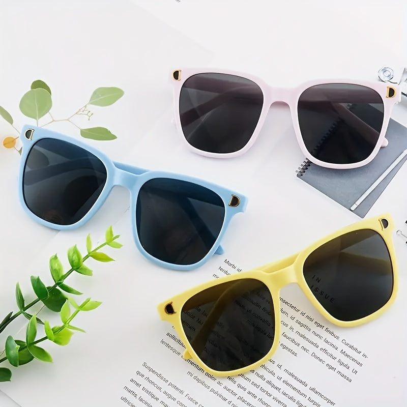 Boys Square Frame Sunglasses UV Protection Kids Accessories
