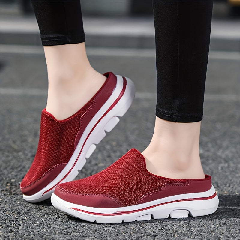 Soft Thick Sole Shock Absorption Woven Slippers Mesh Sandals