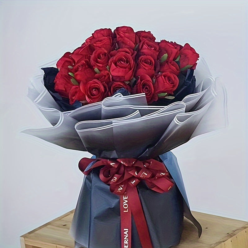 20pcs Gradient Sheet Paper Flower Bouquet Supplies Gift Wrapping