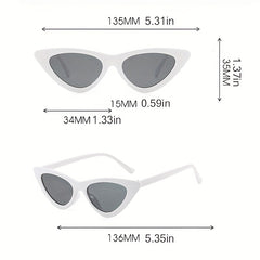 Cat Eye Sunglasses Mod Triangle Lens Glasses UV400