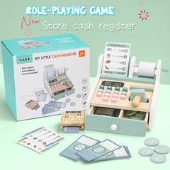 Wooden Toy Store Character Simulation Set Supermarket