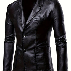 Men's PU Leather Jacket for Autumn Winter