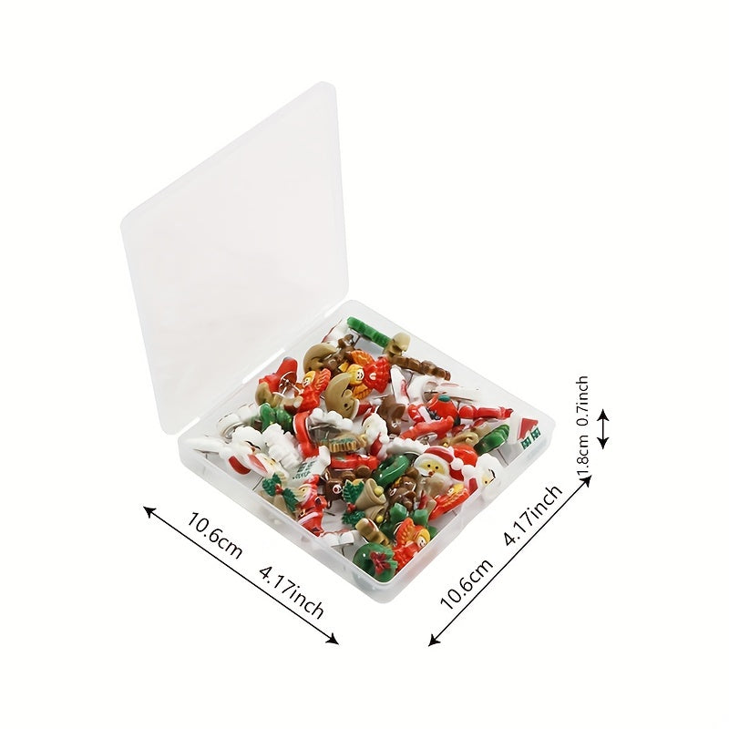 50pcs Christmas Thumbtacks for Photo Albums