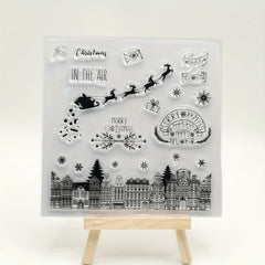 1pc Christmas Deer DIY Painting Tool Silicone Stamp