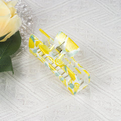 Square Lemon Fun Big Hair Clip Women's Hair Accessories