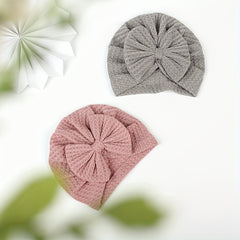 Baby Beanie Hat Solid Bow Hat Infant Headwear Summer