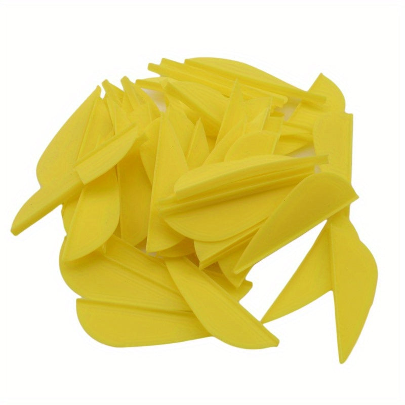 50pcs Rubber Feather Arrows for Accurate Archery with Compound Bow