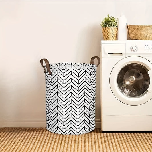 Plaid Storage Basket Foldable Dirty Clothes Household Organizer