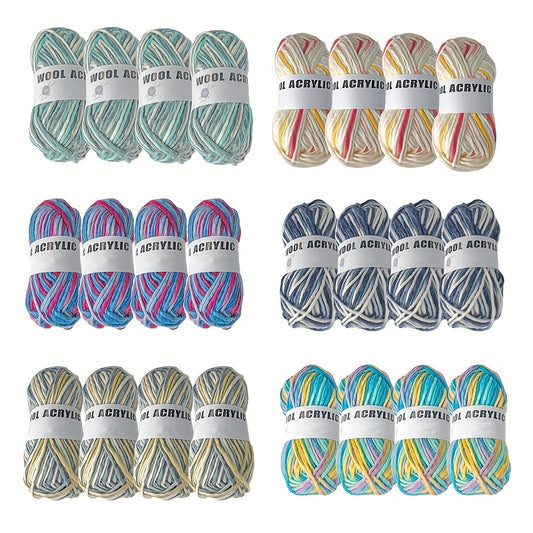 50g Colored Wool Acrylic Yarn for Knitting Crochet Hand Knitted Velvet