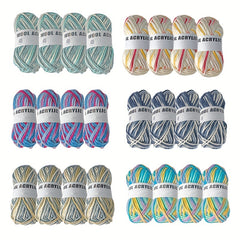 50g Colored Wool Acrylic Yarn for Knitting Crochet Hand Knitted Velvet