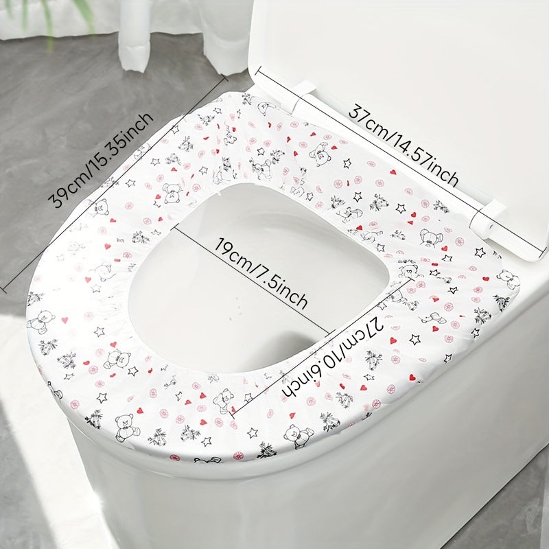 10pcs Disposable Toilet Seat Covers Large Waterproof Potty Covers Germ Protect