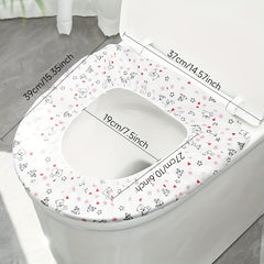 10pcs Disposable Toilet Seat Covers Large Waterproof Potty Covers Germ Protect
