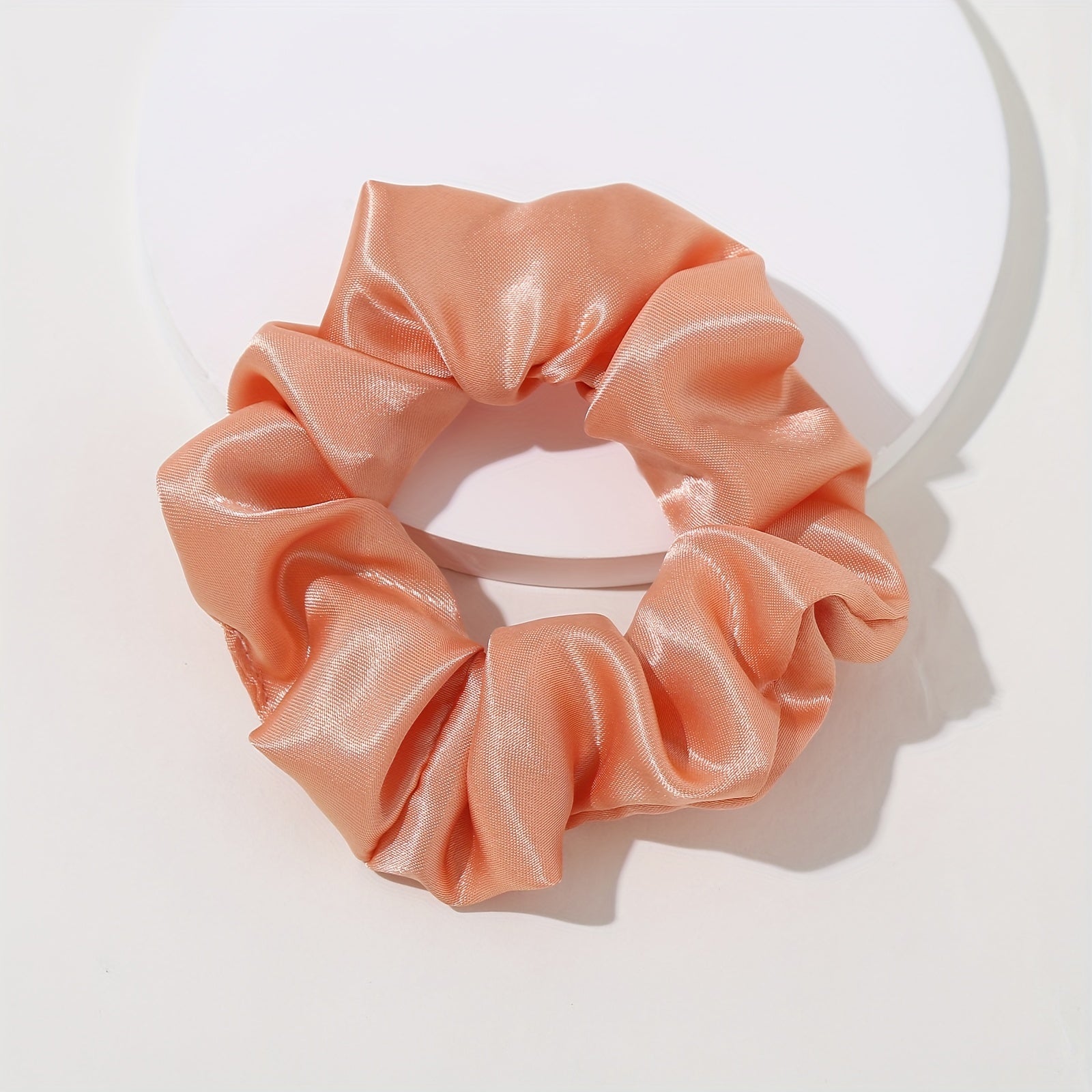 16pcs Minimalist Solid Silk Hair Tie Ponytail Maker Gift