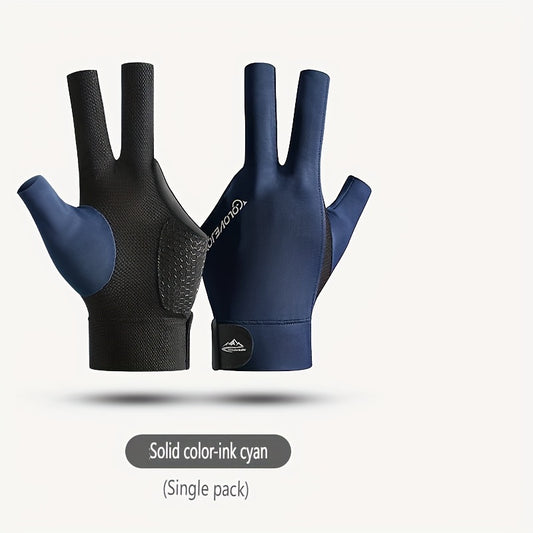 Breathable Three Finger Billiard Gloves Non-Slip Snooker Billiards